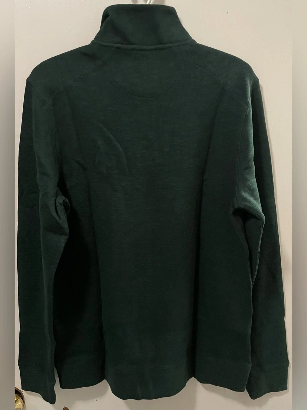 Flag & Anthem Men’s Dark Green Quarter Zip-Up Mock Neck Sweater Size Medium M